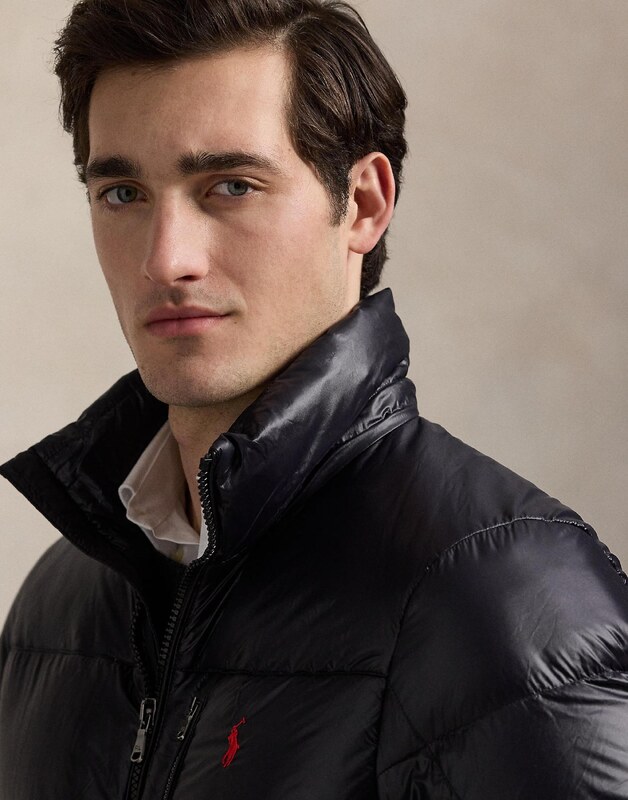 Polo Ralph Lauren Zimska jakna crvena / crna