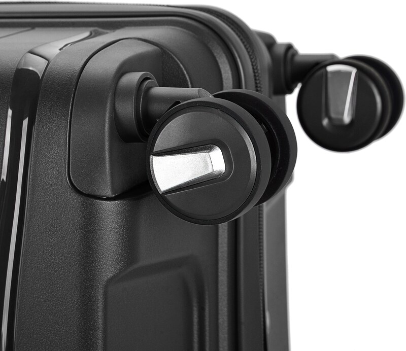 Kabinski kovčeg "FLOW" na 4 kotača s TSA bravom, crni | BONTOUR