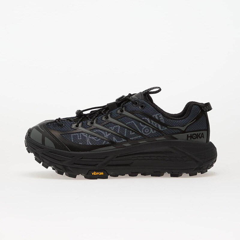 Hoka U Mafate Three2 Wordmark Black/ Outer Orbit
