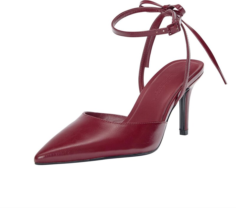 Pull&Bear Cipele s potpeticom trešnja crvena