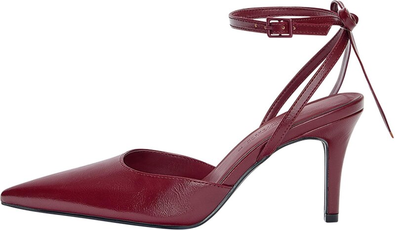 Pull&Bear Cipele s potpeticom trešnja crvena