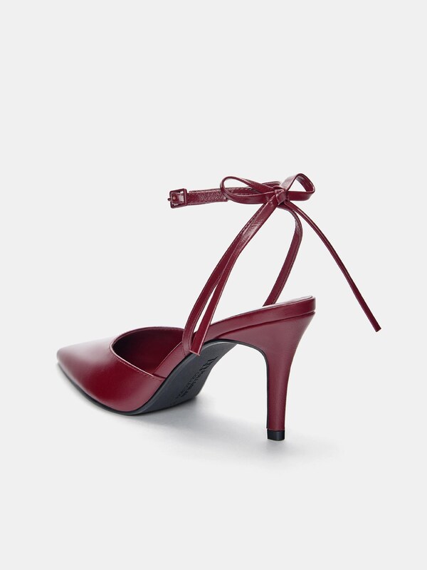 Pull&Bear Cipele s potpeticom trešnja crvena