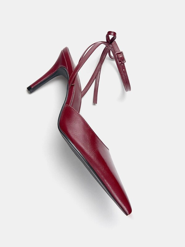 Pull&Bear Cipele s potpeticom trešnja crvena