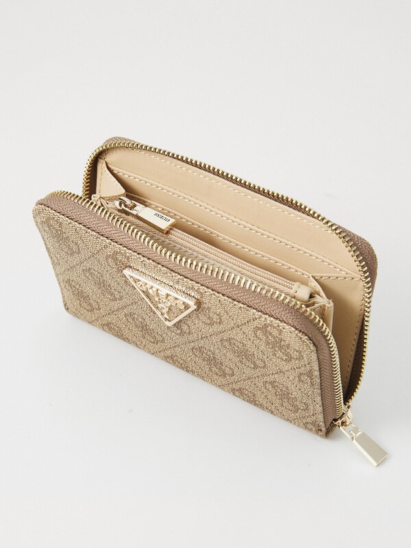 GUESS Novčanik 'Laurel II' šampanjac / smeđa