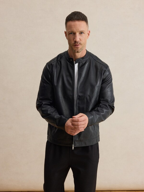 DAN FOX APPAREL Prijelazna jakna 'Lewis' crna