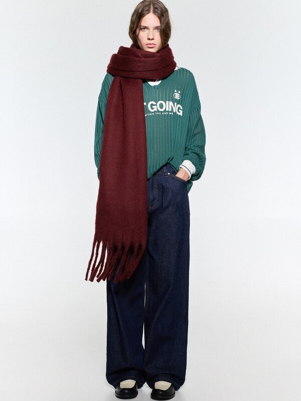 Pull&Bear Šal bordo