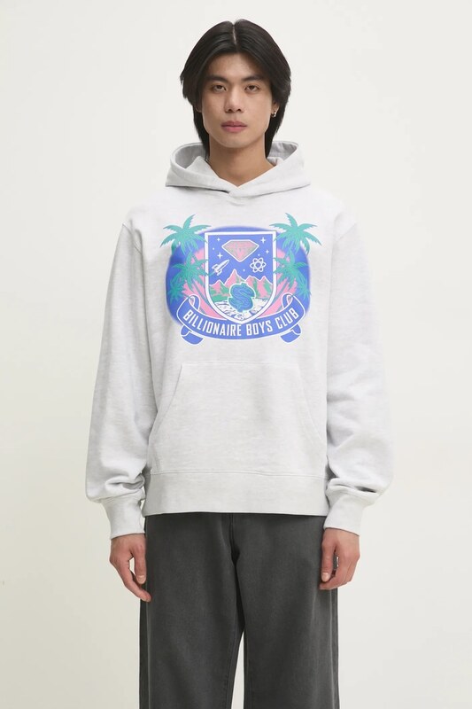 Pamučna dukserica Billionaire Boys Club Tropical Crest Popover Hood