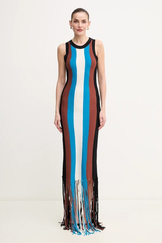 Haljina s dodatkom lana Silvian Heach RICIAMI