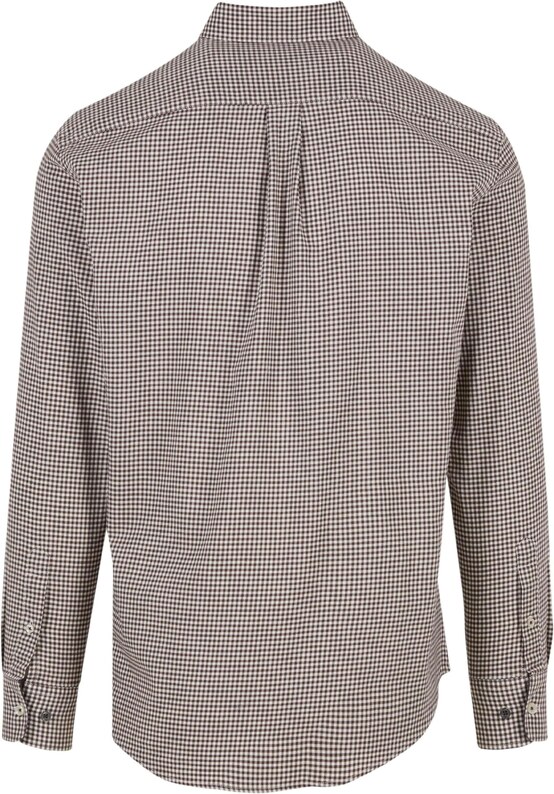 FYNCH-HATTON Košulja 'Vichy Check' tamno smeđa / bijela