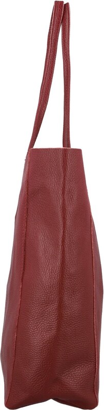 Delami Vera Pelle Trendovska ženska kožna torba preko ramena Sascha, tamnocrvena