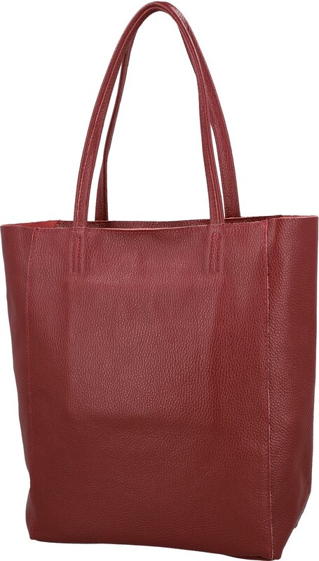 Delami Vera Pelle Trendovska ženska kožna torba preko ramena Sascha, tamnocrvena
