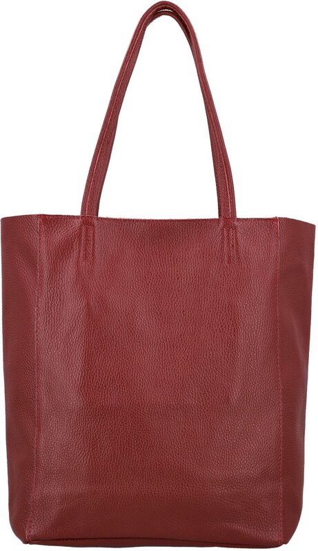 Delami Vera Pelle Trendovska ženska kožna torba preko ramena Sascha, tamnocrvena