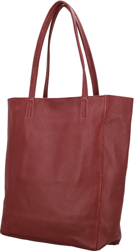 Delami Vera Pelle Trendovska ženska kožna torba preko ramena Sascha, tamnocrvena