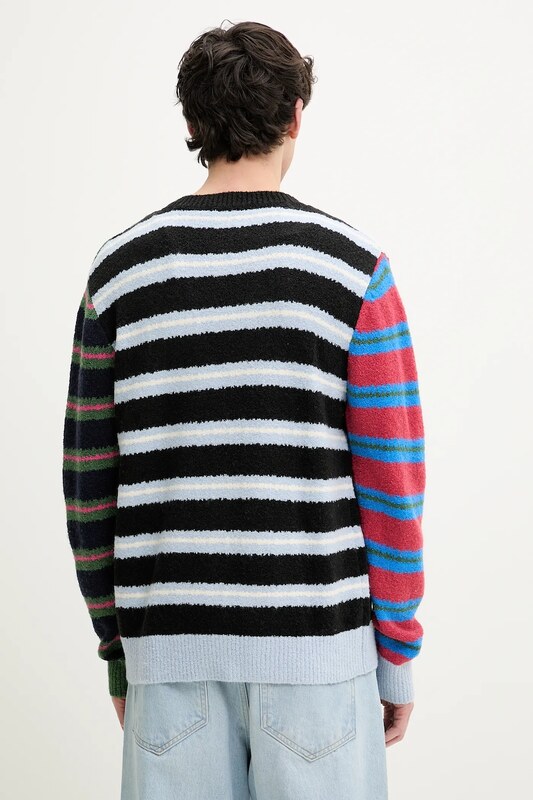 Kardigan s primjesom vune Desigual MIDSTRIPES