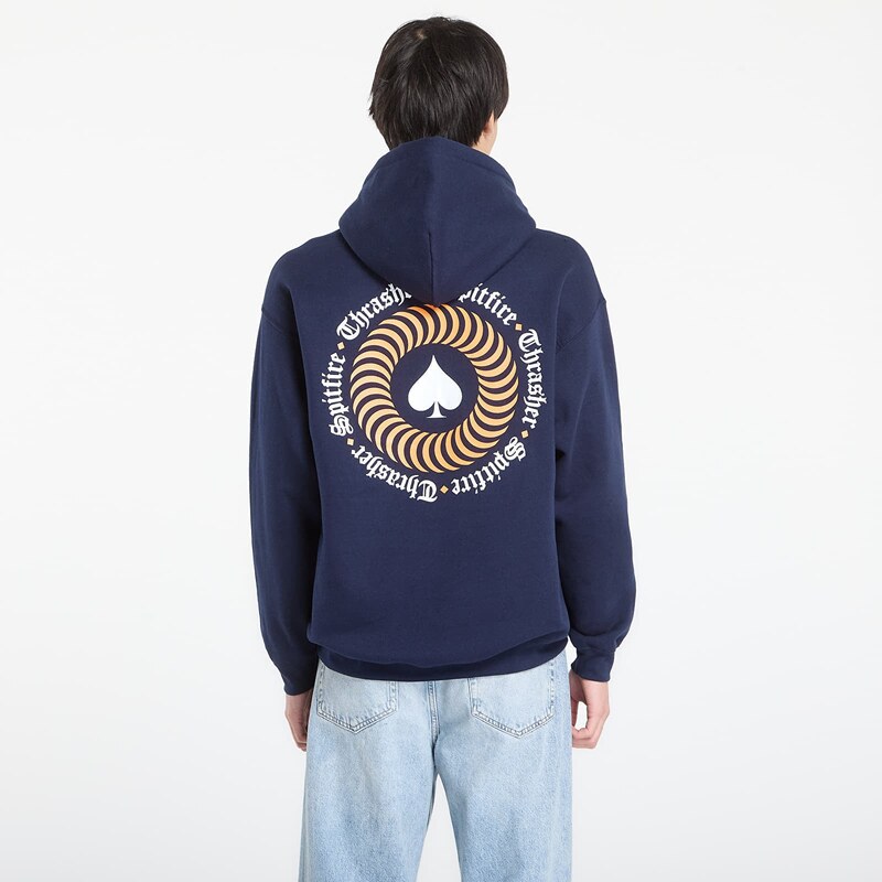 Hoodica Thrasher x Spitfire The End Oath Hoodie Navy