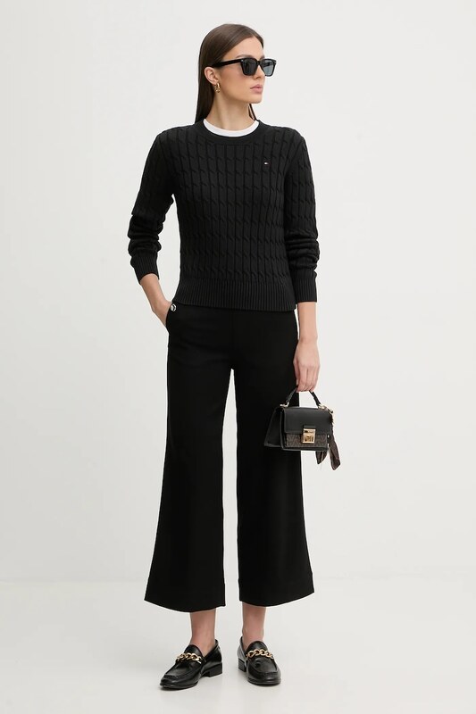 Hlače s primjesom vune United Colors of Benetton