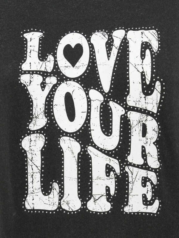 ONLY Majica 'ONLLUCY' crna / bijela