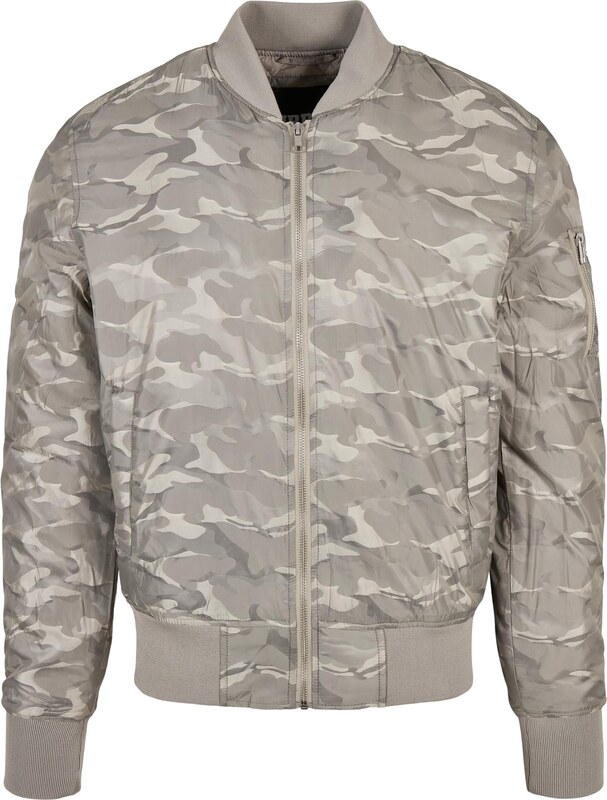 Urban Classics Bomber jakna u tonalnom camo stilu, boje kamena