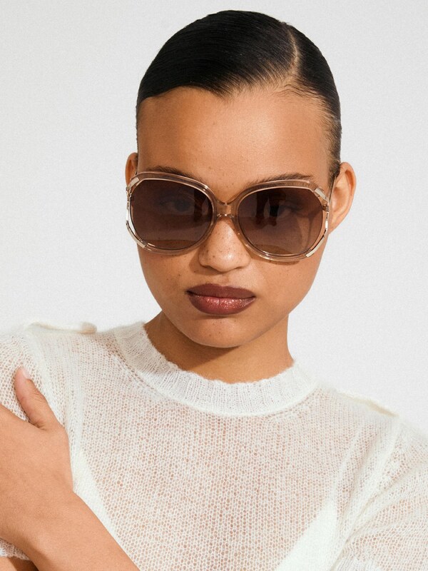 Pilgrim Sunčane naočale 'Hella' smeđa / zlatna