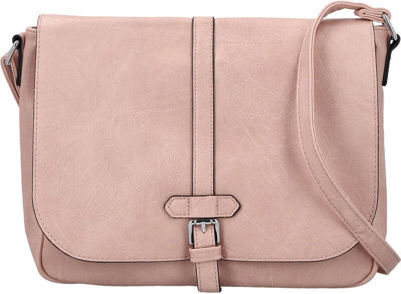 INT COMPANY Trendovska ženska torbica od umjetne kože preko tijela Relinda, svijetlo ružičaste boje