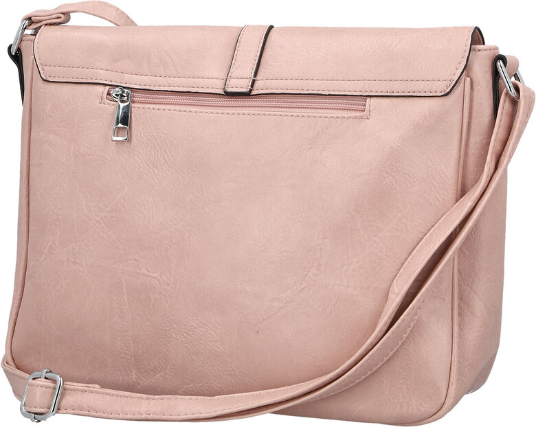 INT COMPANY Trendovska ženska torbica od umjetne kože preko tijela Relinda, svijetlo ružičaste boje