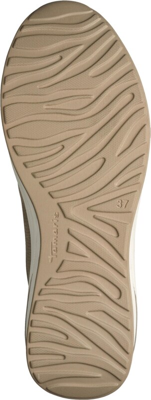 Tamaris Niske tenisice bež / tamno bež / crna / bijela