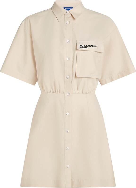 KARL LAGERFELD JEANS Košulja haljina bež