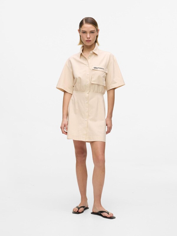 KARL LAGERFELD JEANS Košulja haljina bež