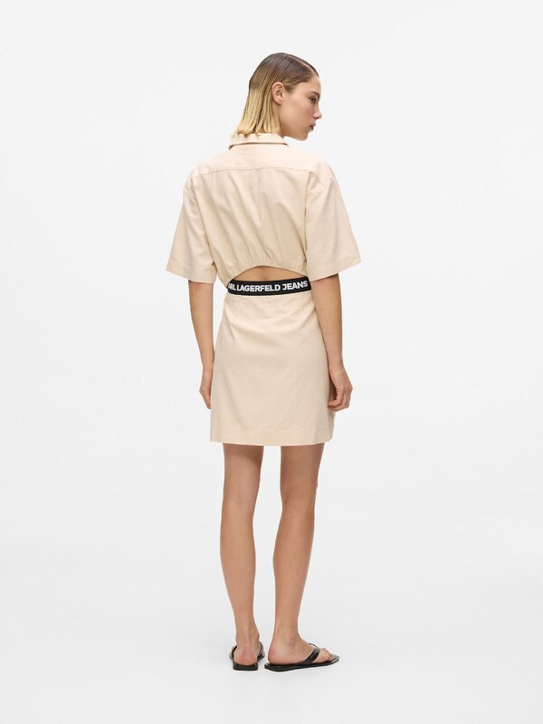 KARL LAGERFELD JEANS Košulja haljina bež