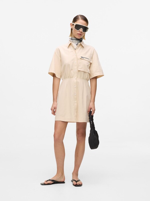 KARL LAGERFELD JEANS Košulja haljina bež