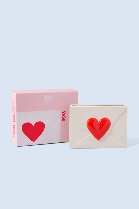 Fluid Market ukrasna vaza Srce 16,5 cm