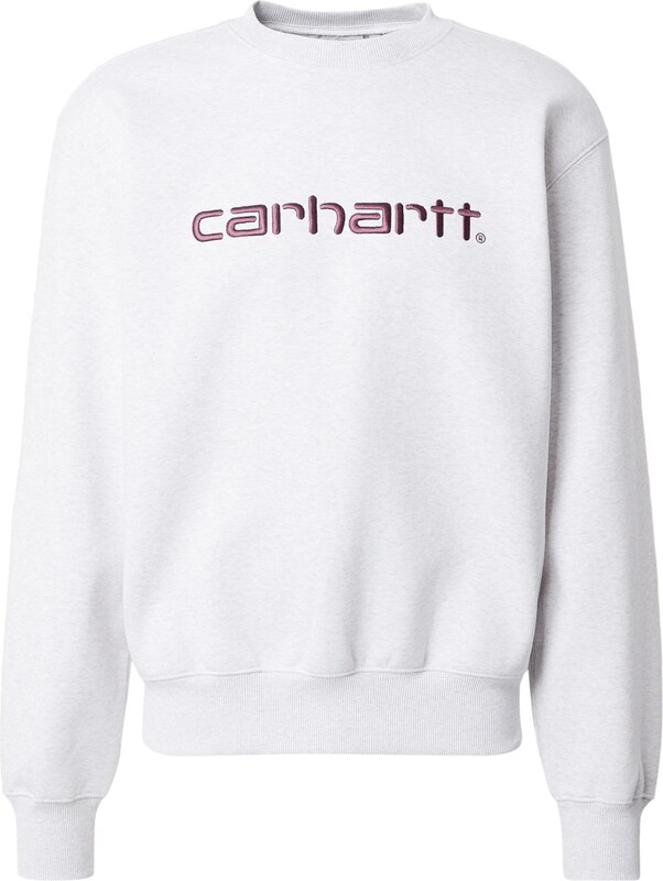 Carhartt WIP Sweater majica siva melange / burgund