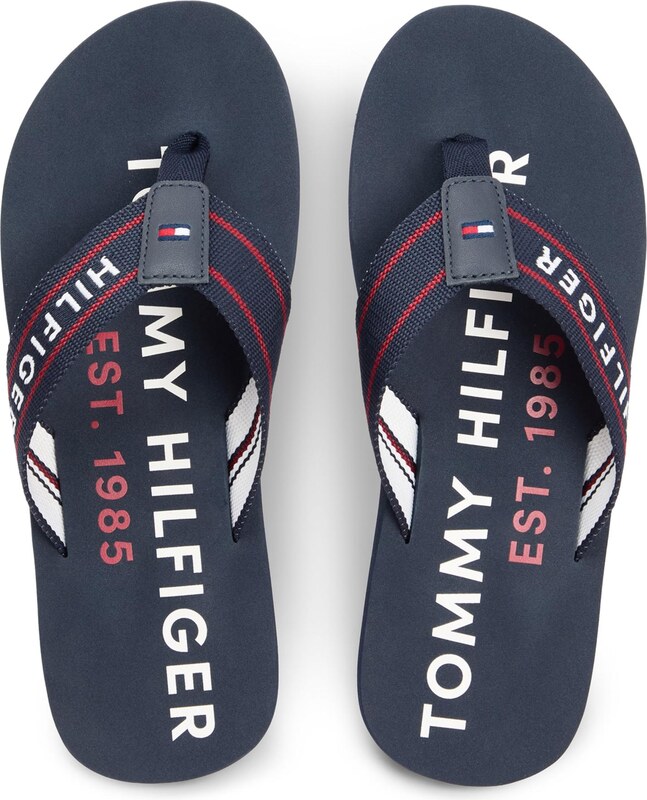 TOMMY HILFIGER Japanke mornarsko plava / crvena / bijela