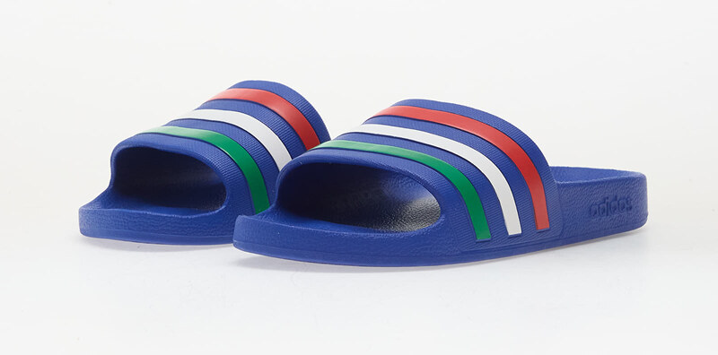 adidas Originals adidas Adilette Aqua Slides Bold Blue/ Green/ Ftwr White