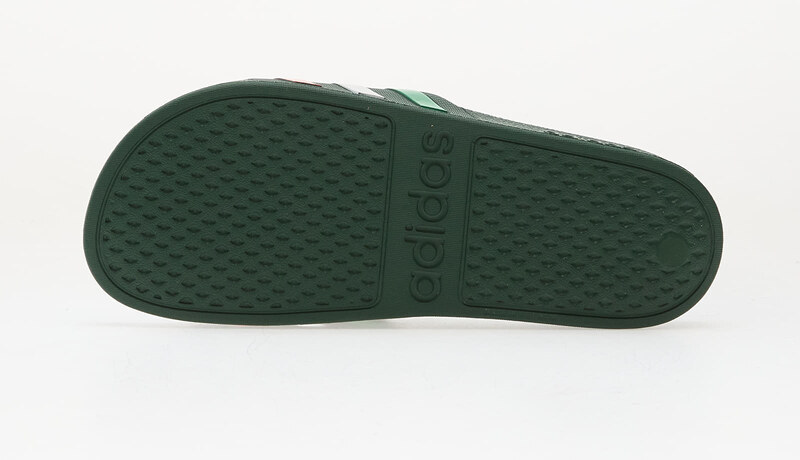 adidas Originals adidas Adilette Aqua Slides Team Dark Green/ Ftwr White/ Bright Red