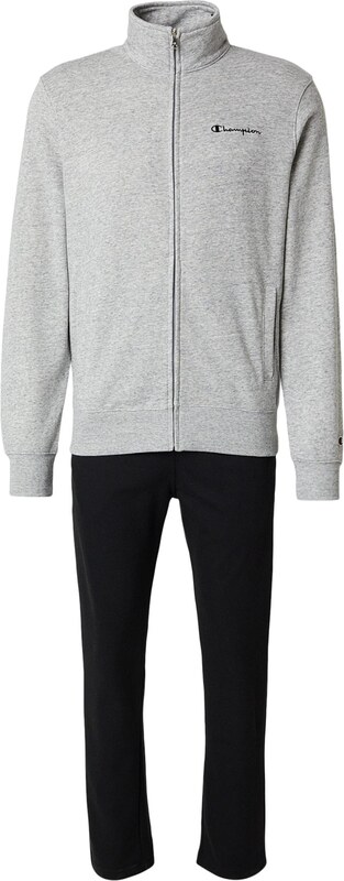 Champion Authentic Athletic Apparel Jogging komplet siva / crna