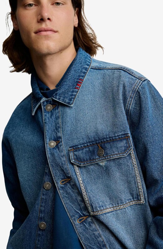 Desigual Prijelazna jakna plavi traper