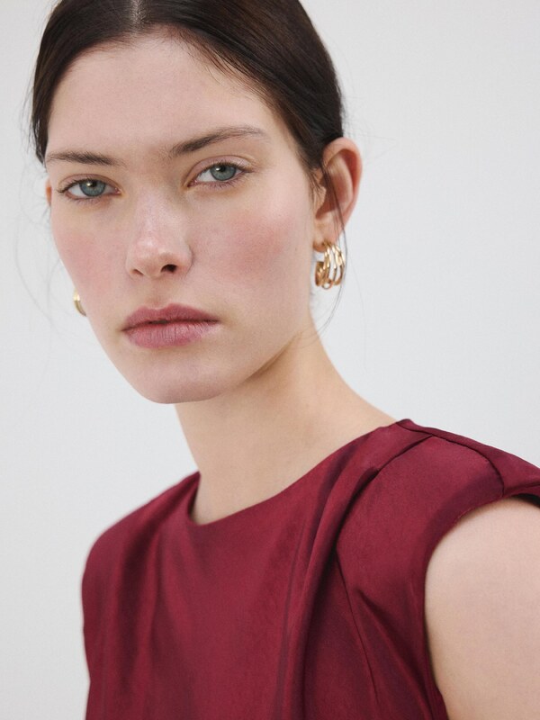 MANGO Haljina 'Gante3' bordo