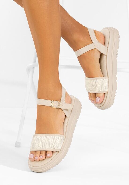 Zapatos Sandale s platformom Donetia bež
