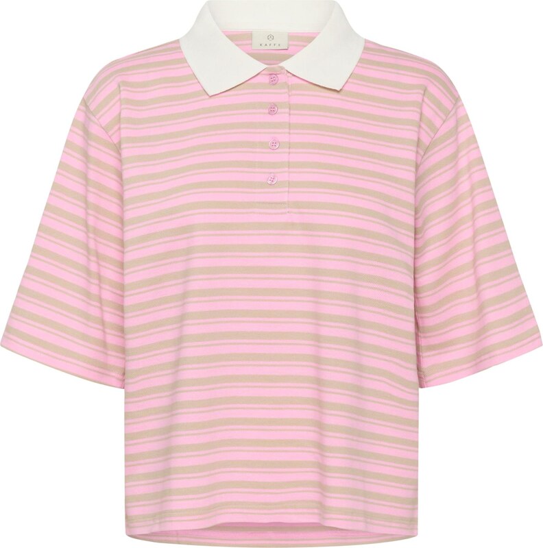 Kaffe Majica 'KAmiala' pastelno zelena / roza