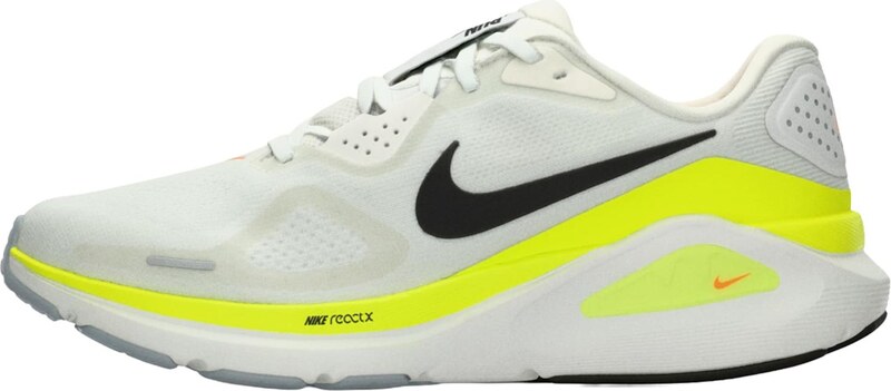 NIKE Tenisice za trčanje 'Structure 26' neonsko zelena / crna / biserno bijela / prljavo bijela