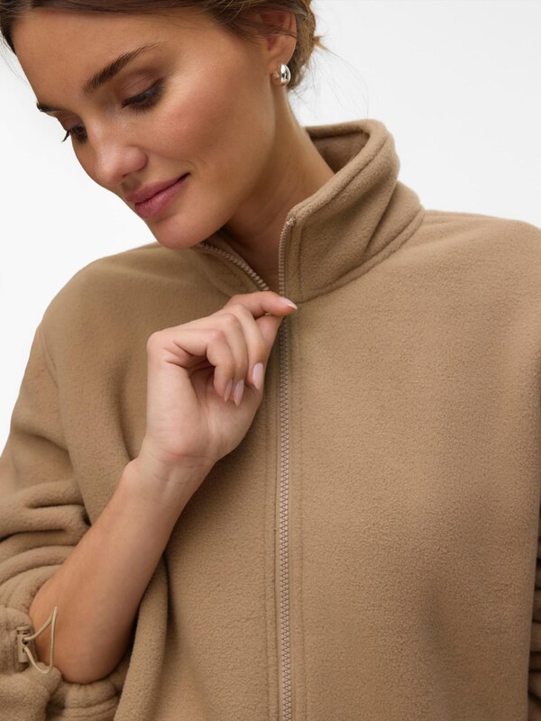 VERO MODA Flis jakna 'VMJannie' svijetlosmeđa