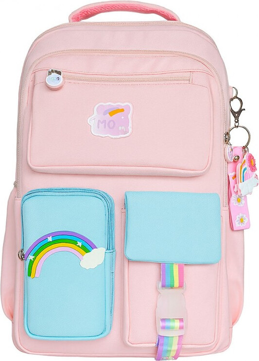 Livefy školski ruksak Rainbow Cloud, ružičasti