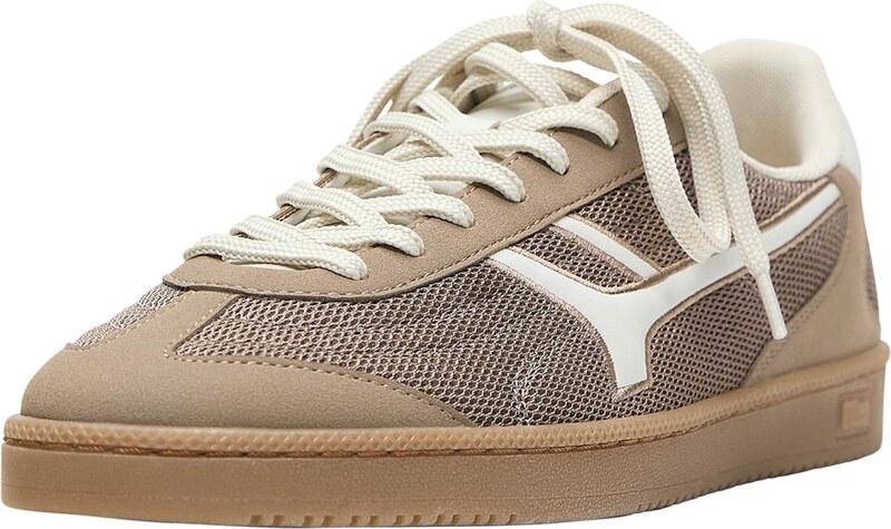 Pull&Bear Niske tenisice svijetlosmeđa / bijela