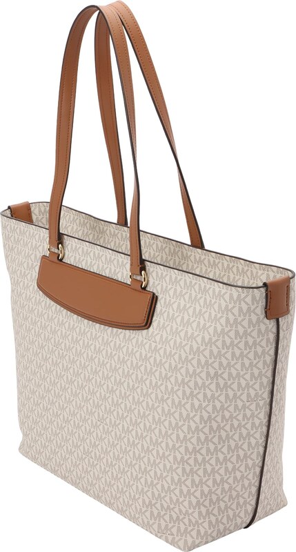 MICHAEL Michael Kors Shopper torba ecru/prljavo bijela / karamela / tamno smeđa