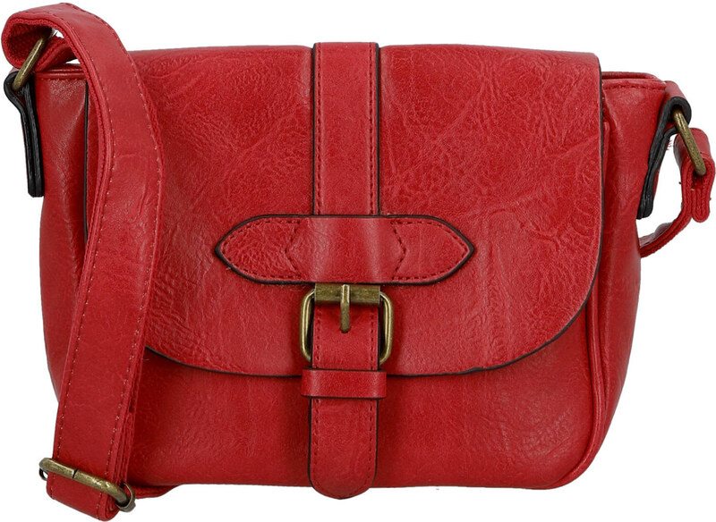 Paolo Bags Trendovska ženska torbica od umjetne kože preko tijela Divina, crvena