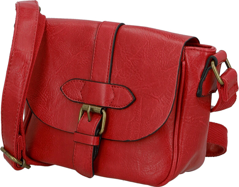 Paolo Bags Trendovska ženska torbica od umjetne kože preko tijela Divina, crvena