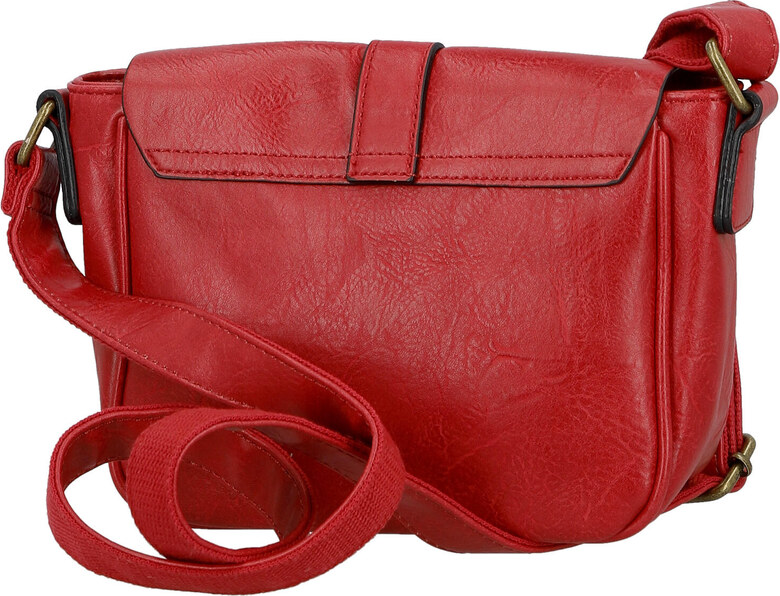 Paolo Bags Trendovska ženska torbica od umjetne kože preko tijela Divina, crvena