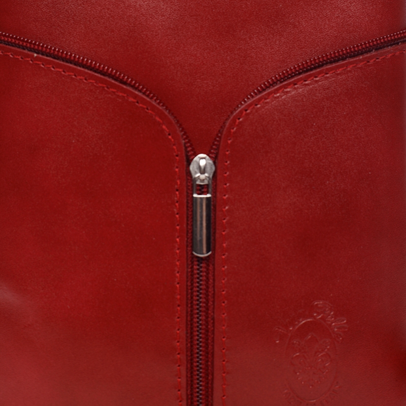 Delami Vera Pelle Ženska kožna torbica na rame ili preko tijela, Viola, crvena