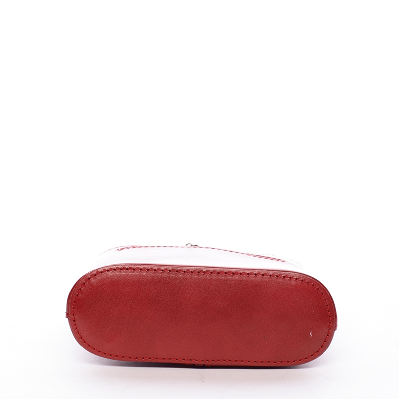 Delami Vera Pelle Ženska kožna torbica na rame ili preko tijela, Viola, crvena